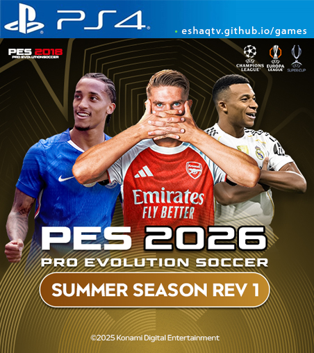 PES 2018 SGR Patch Summer 2026 PS4
